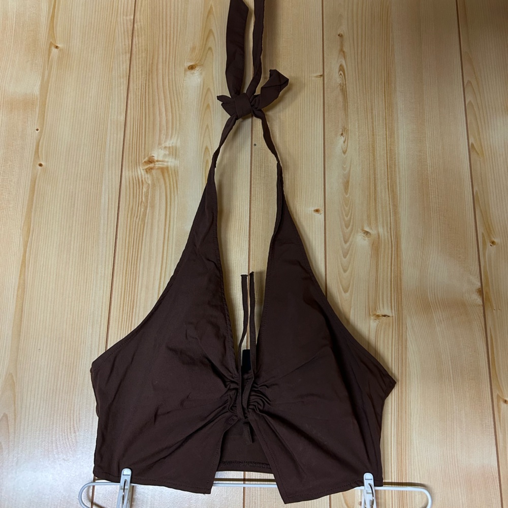H&M Festival Tie Front Halter Top